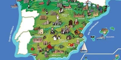 Mapa Španělsko památky