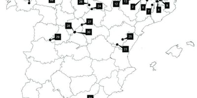 Španělsko mapa lyžařských středisek