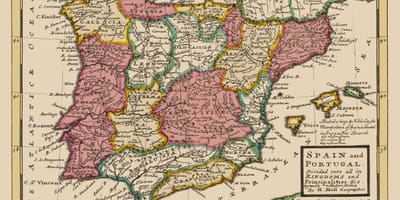 Starověké Španělsko mapě